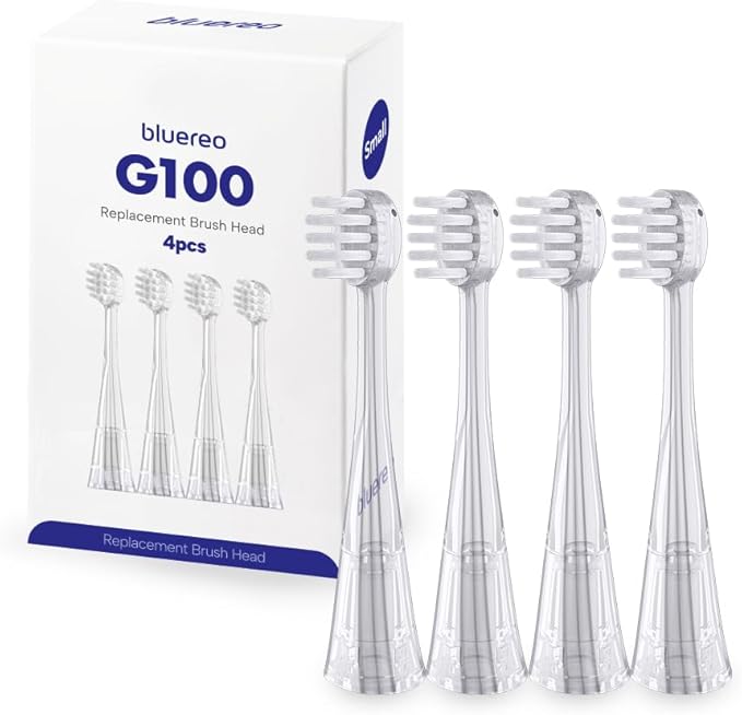 Bluereo G100 Pro Electric Suction Toothbrush with Built-in Oral Suction, Sonic Vibration, LED Light, Portable for Dysphagia & Aspiration (Small Brushhead)