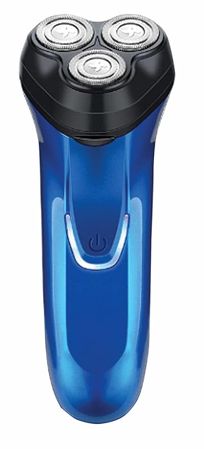 Cutting Edge Rotary Shaver, Rechargeable Electric Rotary Shaver with Stainless Steel Blades, Wireless Cordless Electric Razor, Close Shave, Full 2 Hour Charge Provides 1 Hour Run-Time, Electric Razor