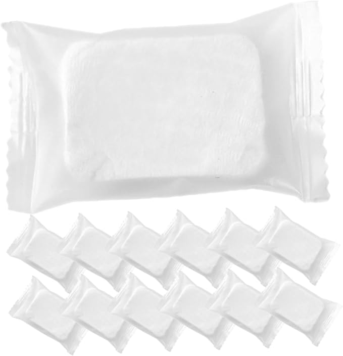 Compressed Makeup Remover Pads Non-Woven Facial Cleansing Rounds for Makeup Removal Skin Care and Nail Polish Pack