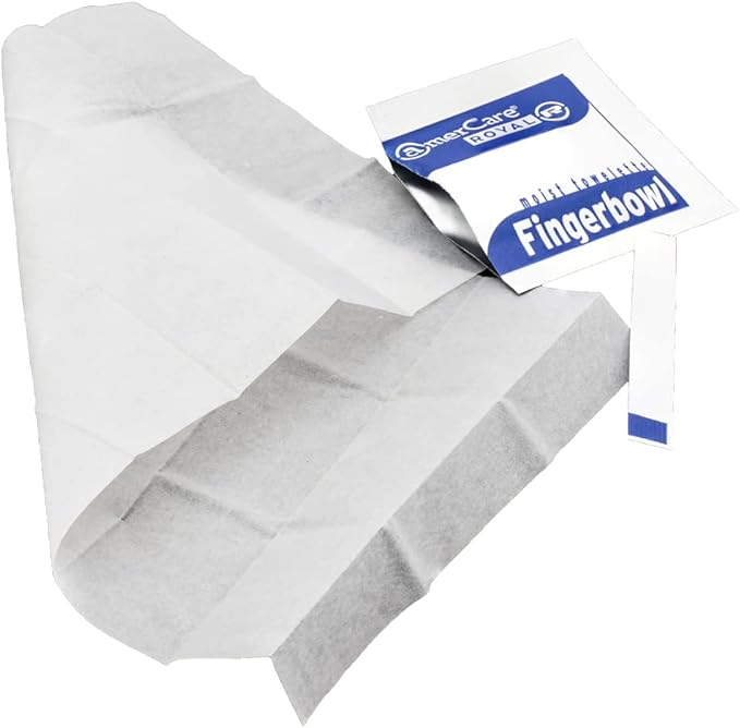 RF1MB AmerCareRoyal Fingerbowl Moist Towelette 1000 per case
