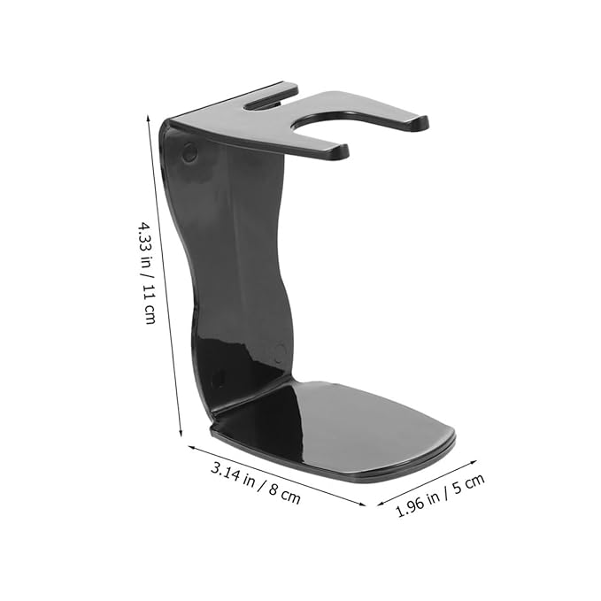FRCOLOR 3pcs Safety Razor and Brush Stand Men's Grooming Shaving Razor Holder Portable Travel Shaving Brush Rack