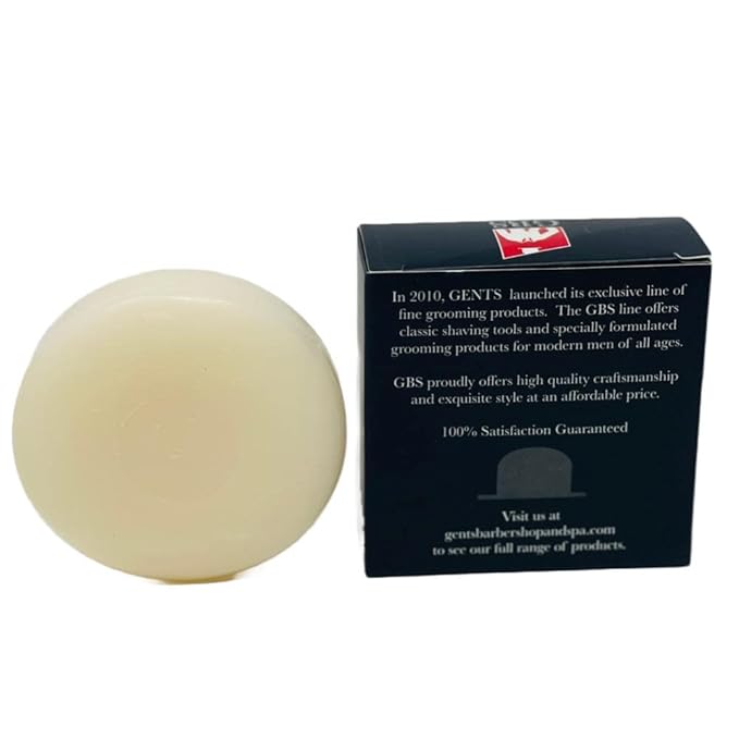 GENTS 97% All Natural Men's Cedar and Pine Shave Soap Creates a Rich Lather