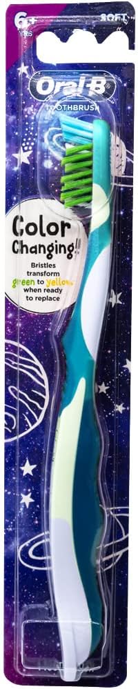 Oral-B Pro-Health Junior CrossAction Galaxy Toothbrush, Ages 6+, Soft - Pack of 6