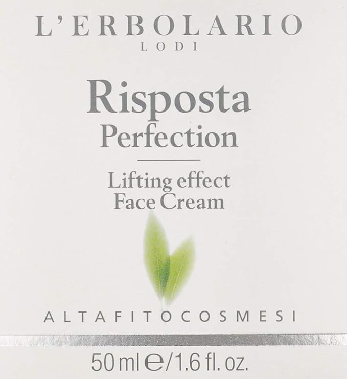 L'Erbolario Risposta Perfection Lifting Effect Face Cream – Face Moisturizer and Firming Day Cream – Facial Moisturizer for Skin Elasticity - 1.6 oz