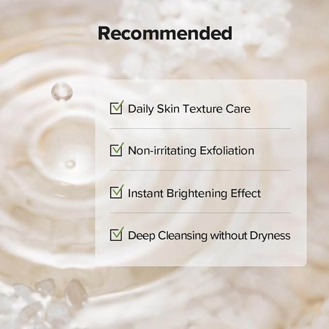 SKINFOOD Rice Daily Scrub Foam, Facial Cleanser with Face Scurb, Face Wash Fermented White Rice Bran Water, Gentle Exfoliating For Men and Women (150ml, 5.07 fl. oz.)