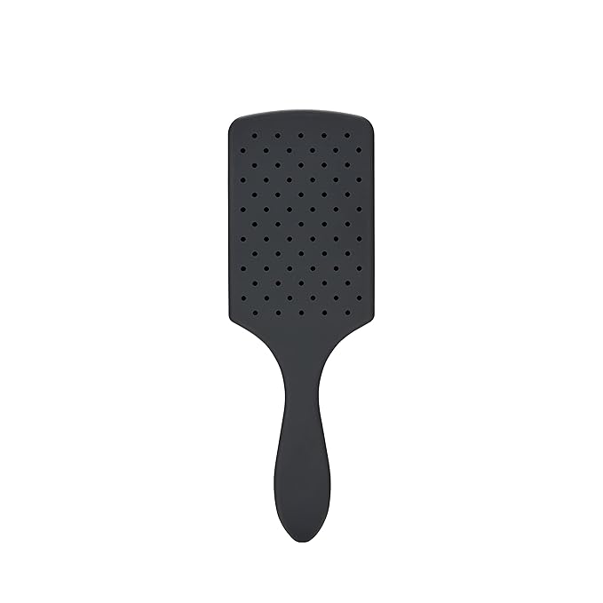 Wet Brush Refresh and Extend Paddle Detangler, Black, Detangling Brush with Infused Charcoal Ultra-Soft IntelliFlex Bristles For All Hair Types, Removes Dirt, Excess Oils & Impurities