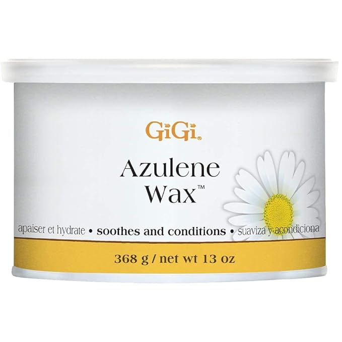 GiGi Azulene Soft Wax for Hair Removal - Soothing Full Body Wax for Normal Skin, 13 oz, 1 Pack