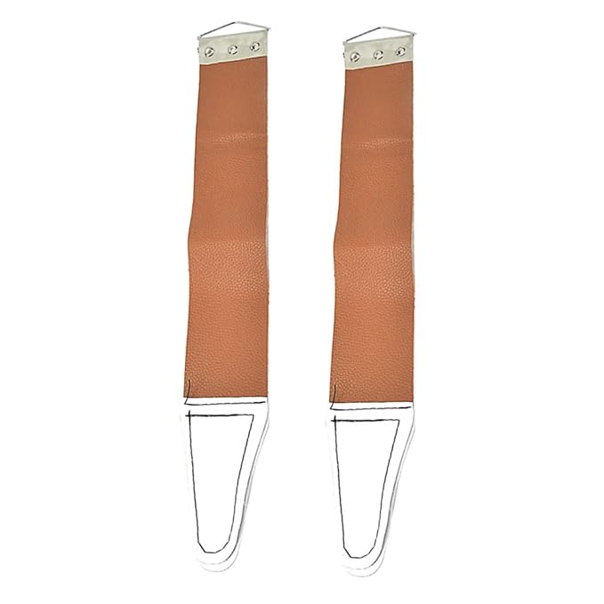 2Pcs Double Sided Razor Sharpening Convenient Home Use Shaver Sharpening Tool with Hanging Eyelet for and Smoother Random Color