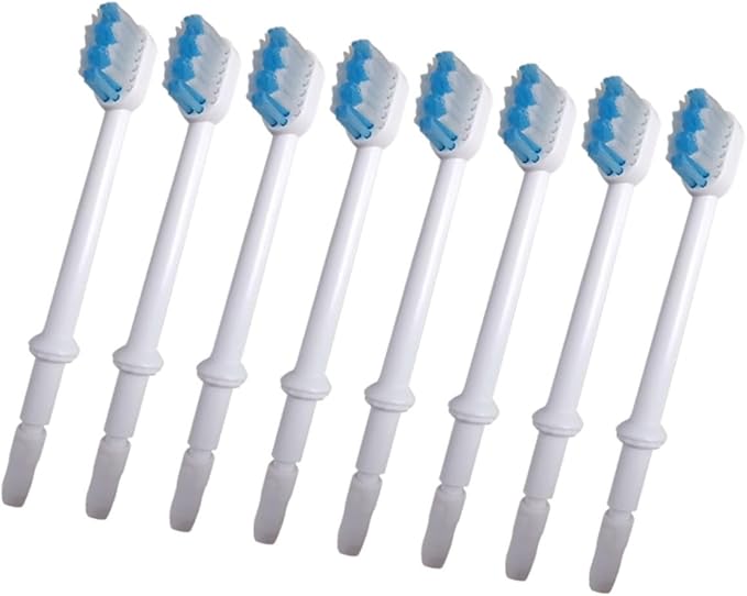 8pcs Gum Care Replacement Brush Heads for Water Flosser Oral Irrigator