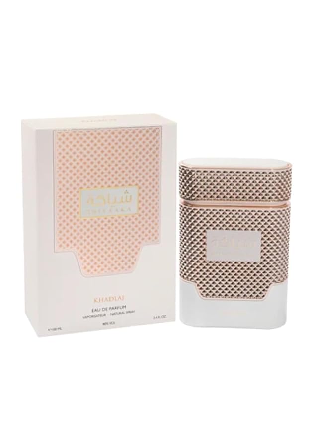Khadlaj Shiyaaka White Eau de Parfum Spray for Women, 3.4 Ounce