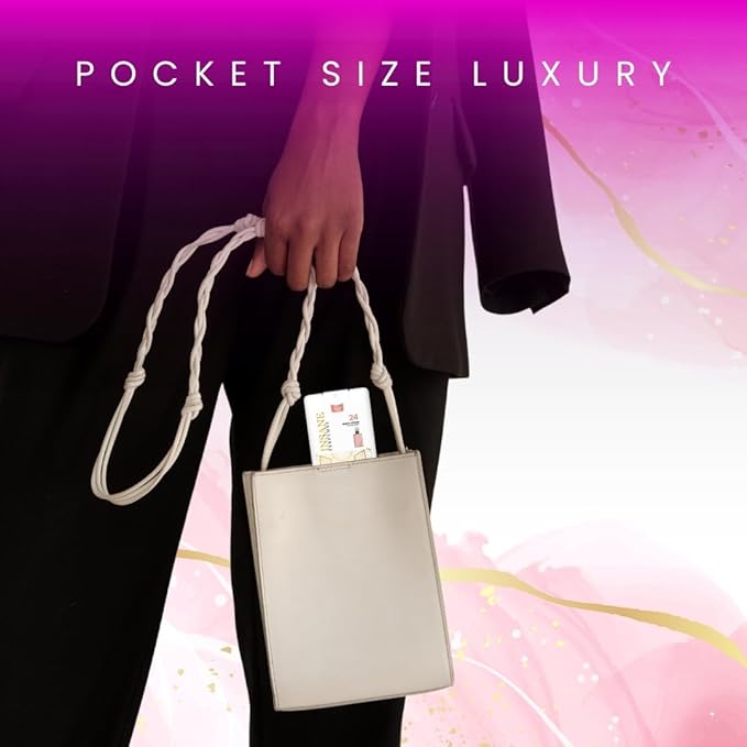 Women’s Intense Pocket Perfume 20ml – Long Lasting Eau de Parfum Spray | Coffee Vanilla Floral Woody Scent | Travel Size, Vegan & Cruelty Free