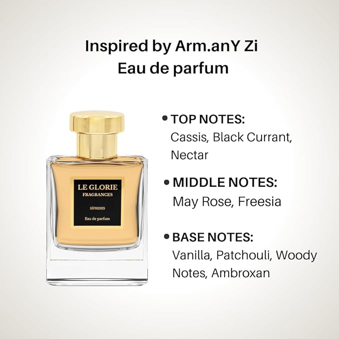Inspired by Arm.anY Zi Eau de parfum, Sipreses EDP, Long Lasting 12-14 Hours Perfume Spray for Women, All Skin Types, Cruelty Free - 1.7FL oz/50ml