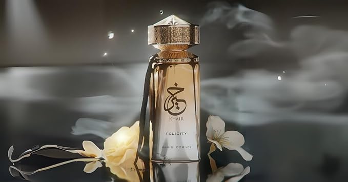 Paris Corner | Khair Felicity Perfume - 3.4 fl oz | Sparkling, Joyful Unisex Perfume with Champagne, Cassis, Rose, Vanilla, Musk | Sparkling, Joyful, Unisex