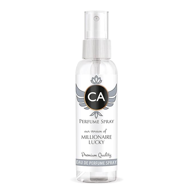 CA Perfume Eco Refill Impression of Millionaire Lucky for Men Woody Long Lasting Fragrance Eau De Parfum 2 Fl Oz 60ml
