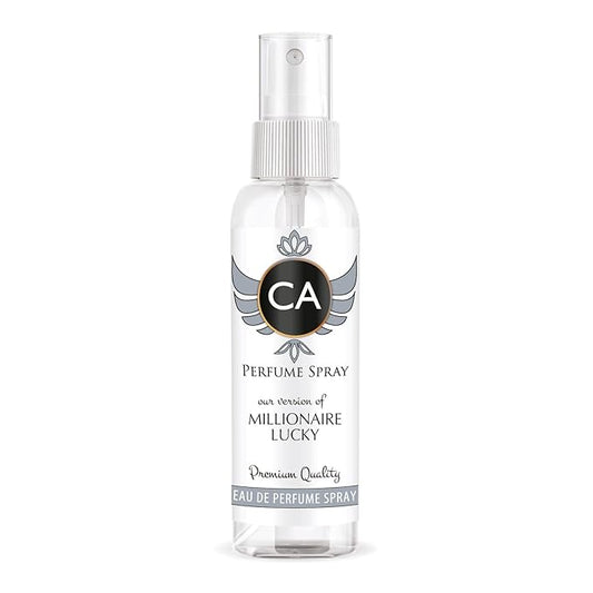 CA Perfume Eco Refill Impression of Millionaire Lucky for Men Woody Long Lasting Fragrance Eau De Parfum 2 Fl Oz 60ml