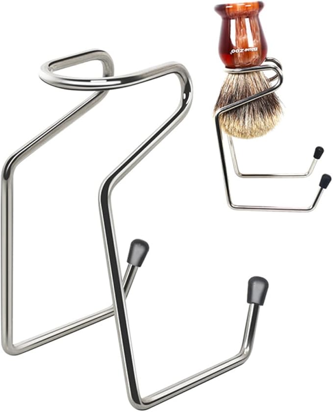 Durable Shaving Brush Holder Rack Alloy Stand for Safety Razor Practical Storage to Keep Your Brush for Bathroom Organization