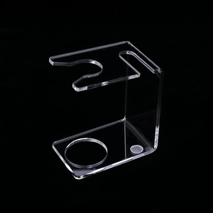 Healifty Shaving Brush Stand - Razor Holder for Shower Elegant Organizer for Men S Grooming Compact Size 3.93X3.34X2.36 Inches