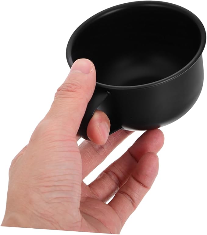 Didiseaon Shaving Soap Bowl Cup with Handle Alloy Shaving Mug for Effortless Grooming Lightweight Retro Design for Men and Household Tasks