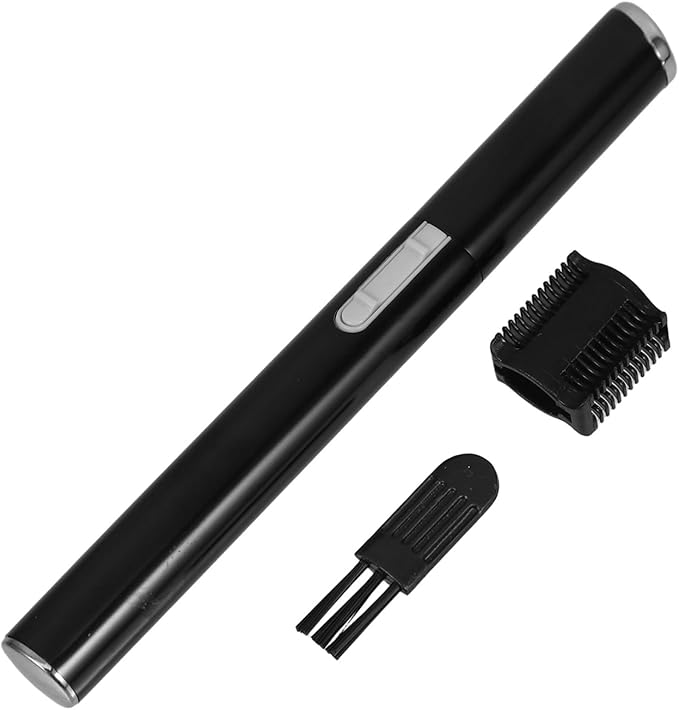 FOMIYES Eyebrow Shaver with Comb Attachment for Ladies Lightweight Mini Facial Hair Trimmer for Precise Painless Eyebrow and Neck Grooming Black