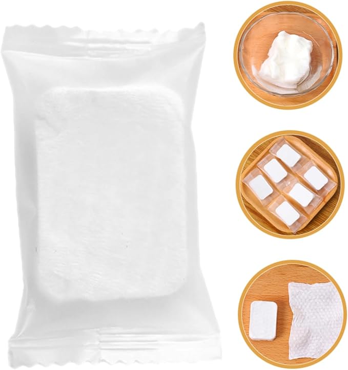 Compressed Makeup Remover Pads Non-Woven Facial Cleansing Rounds for Makeup Removal Skin Care and Nail Polish Pack