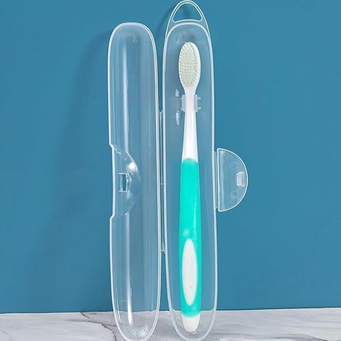 Soft-bristled Toothbrush‌ (Regular Size Head) with Box,Designed with Cone-Shaped bristles for periodontal Disease,Suitable for Sensitive Teeth and Gum Recession【Colors Vary, 4 Count】