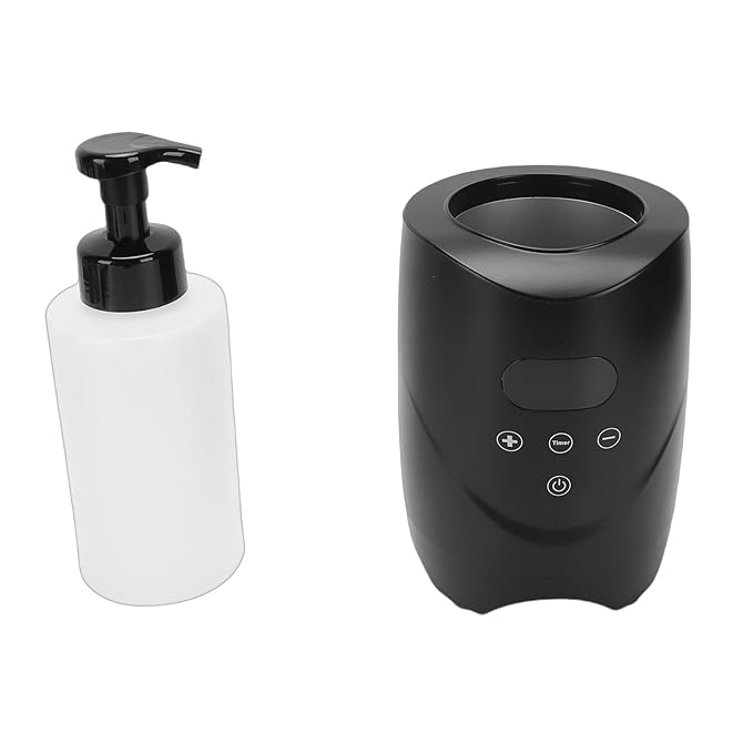 Hot Lather Machine for Shaving Professional 500ml Large Capacity Electric Shaving Foam Warmer Barber Salon Home Use ABS (US Plug 110V)