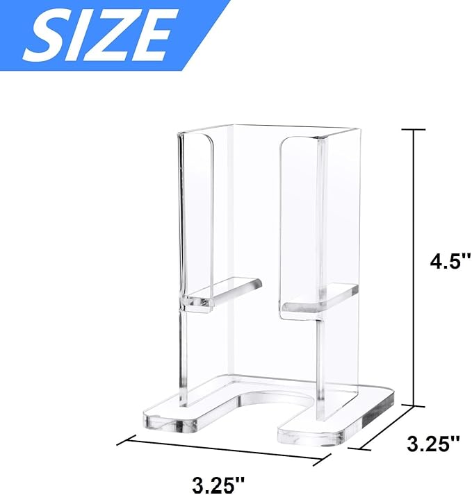 Beautyflier Electric Razor Stand for Philips Norelco Electric Shaver, Acrylic Base Holder for Men Storage Rack Bracket Home Bathroom Accessories, Universal Size