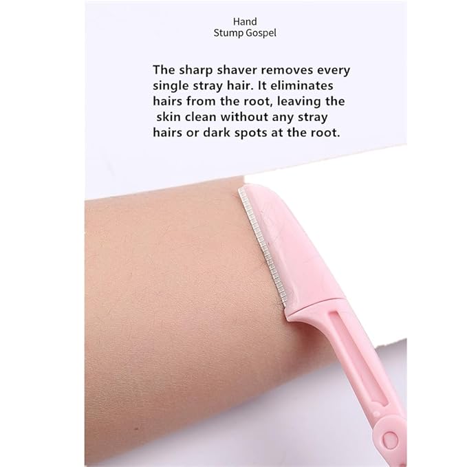 Dermaplane Razor for Women Face - 15pcs Facial Hair Remover & Eyebrow Razor | Painless Face Razors for Women with Travel Case | Gentle Exfoliation & Peach Fuzz Removal Tool