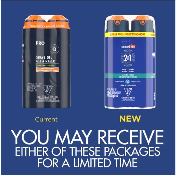 Pro Shaving Gel for Men, Fragrance Free 14 oz, (2-Pack)