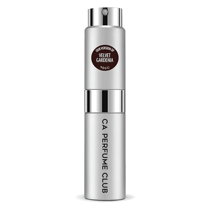 CA Perfume Impression of Velvet Gardenia for Women and Men Amber Floral Scent Long Lasting Unisex Fragrance Eau De Parfum Travel Size Refillable Atomizer Spray 0.27 Fl Oz 8ml