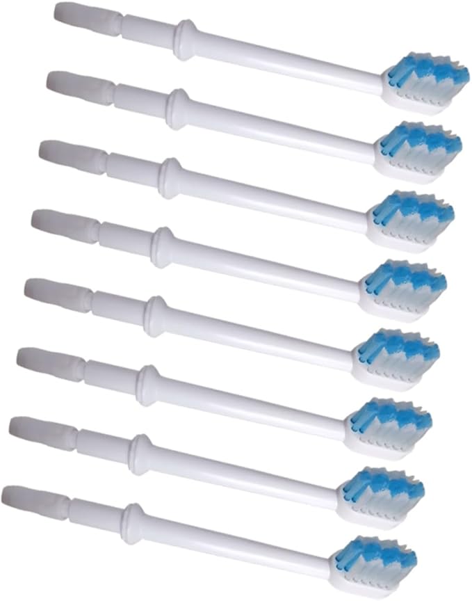 24pcs Oral Irrigator Replacement Brush Heads Brush Heads Oral Irrigator Accessories Replace Every Months for Hygiene