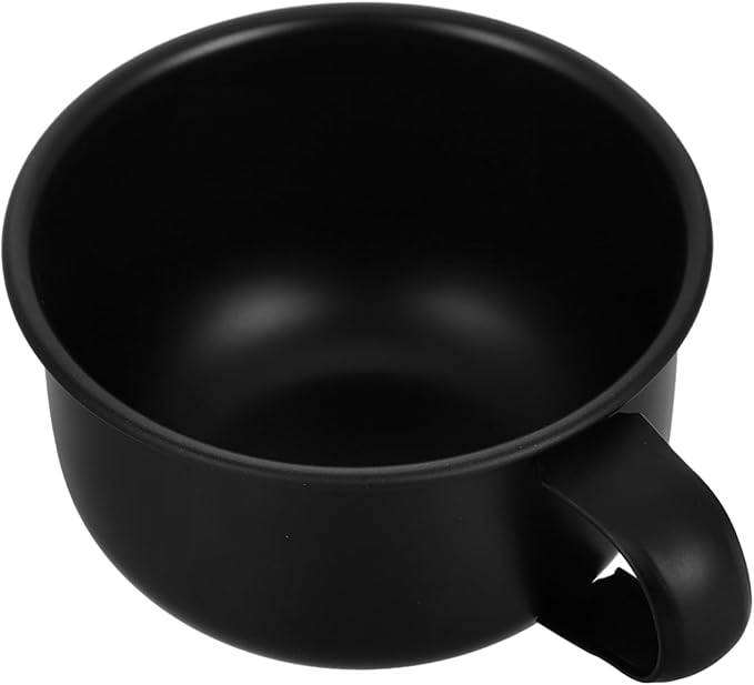 Didiseaon Shaving Soap Bowl Cup with Handle Alloy Shaving Mug for Effortless Grooming Lightweight Retro Design for Men and Household Tasks