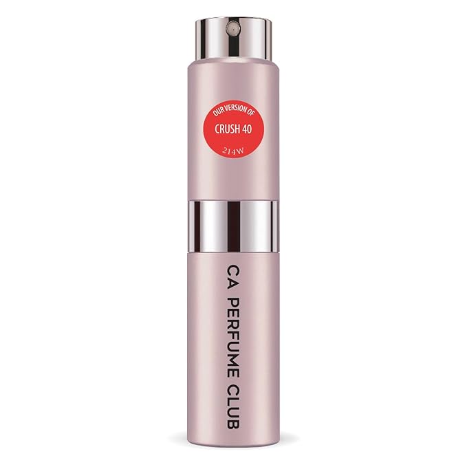 CA Perfume Impression of Crush 40 for Women and Men Amber Scent Long Lasting Unisex Fragrance Eau De Parfum Travel Size Refillable Atomizer Spray 0.27 Fl Oz 8ml