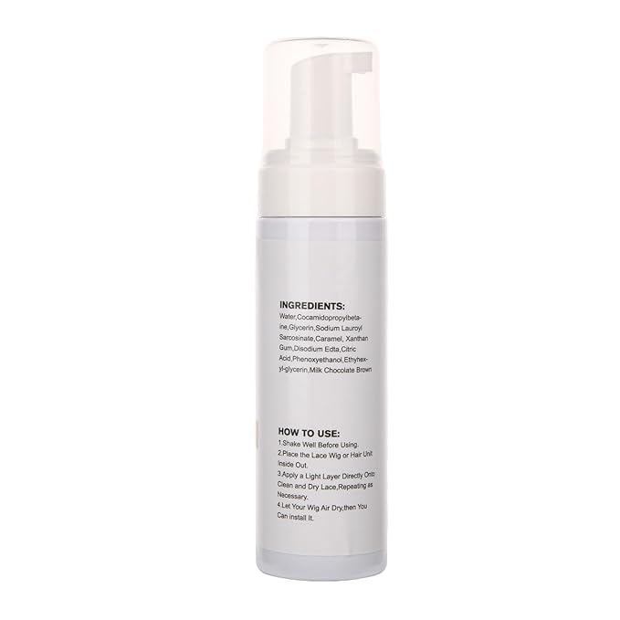 Lace Tint Melting Hair Mousse Foam for Women Men Hair Wig Lace Wigs Toupees and Hairpieces Natural Finishing Lace Color(Medium Brown)
