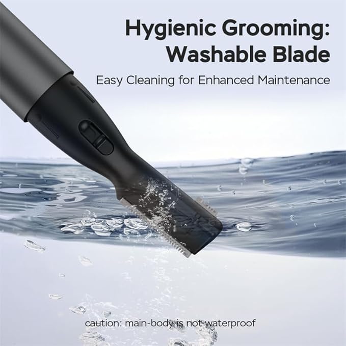 Eyebrow Trimmer, Facial Hair Trimmer Precision Detailer with Rinseable Blade, Battery Powered Double-Sided Eyebrow Razor with Comb, Compact Pen-Size Safe Painless Shaver for Chin Peach-Fuzz