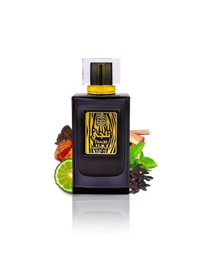 Naseem Thaljee Aqua Perfume Spray 80ml - Alcohol-Free Fresh Tone Eau De Parfum - Unisex Luxury Fragrance for Men & Women - Rich, Long-Lasting Scent with Amber & Leather Notes