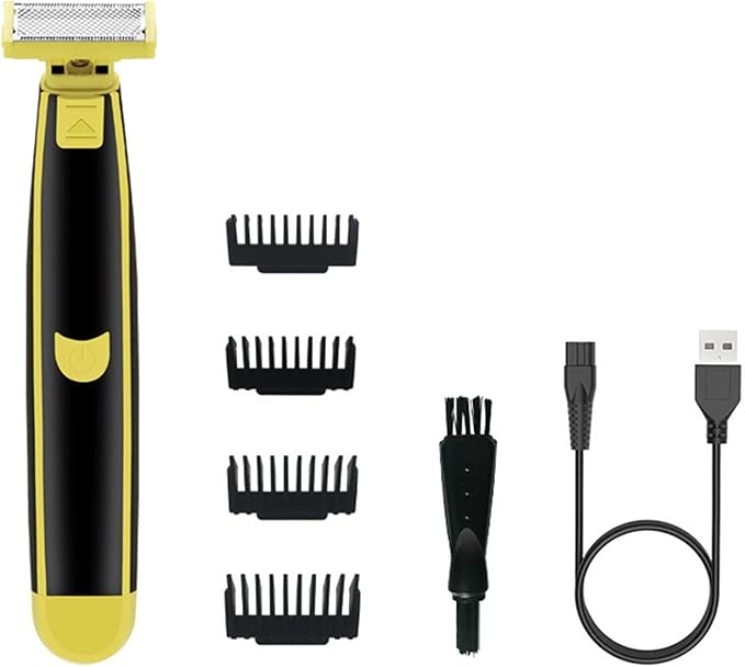 Beard Trimmer and Shavers for Men, Wet and Dry Full Body Shaver with 4 Combs, Rechargeable Mens Electric Razors for Shaving Face, Beard, Hair and Body, Gifts for Men