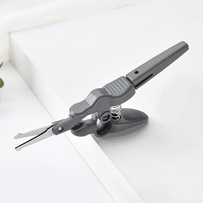Ipetboom Stainless Steel Mustache Scissors Beard Grooming Scissors for Men Precision Nose and Eyebrow Hair Cutting