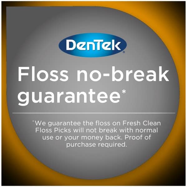 DenTek Fresh Clean Floss Picks, for Extra Tight Teeth, 75 Count, (Pack of 1)