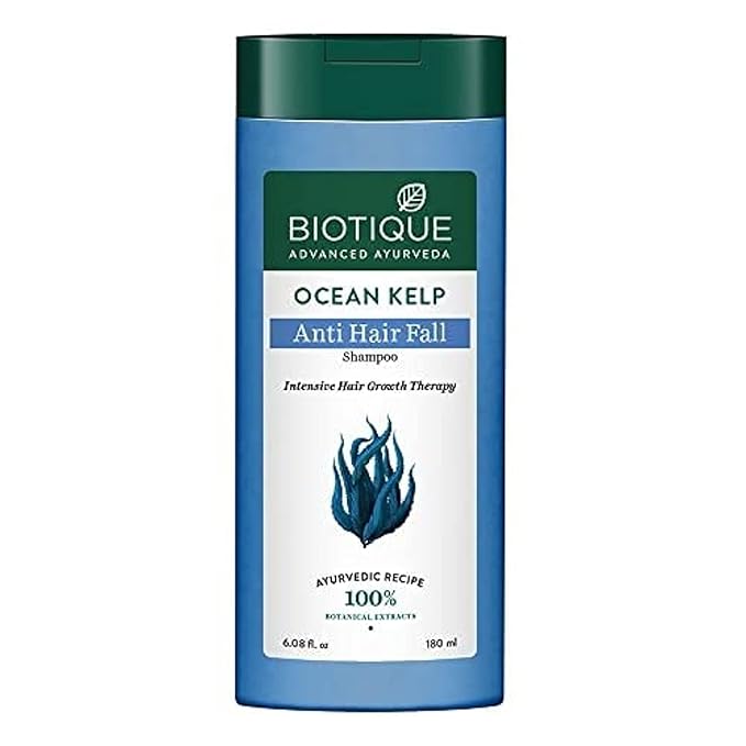 Biotique Bio Kelp Protein Shampoo for Falling Hair Intensive Hair Regrowth Treatment, 180ml