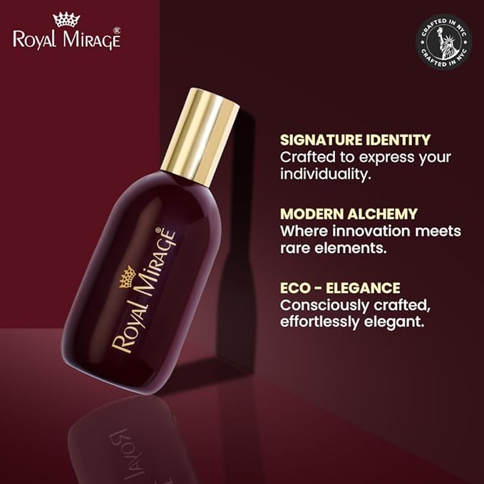 Royal Mirage Original Eau de Cologne for Men - Premium Bergamot & Jasmine Fragrance Spray - 120ml (4 oz) Long-Lasting EDC - Authentic Heritage Scent