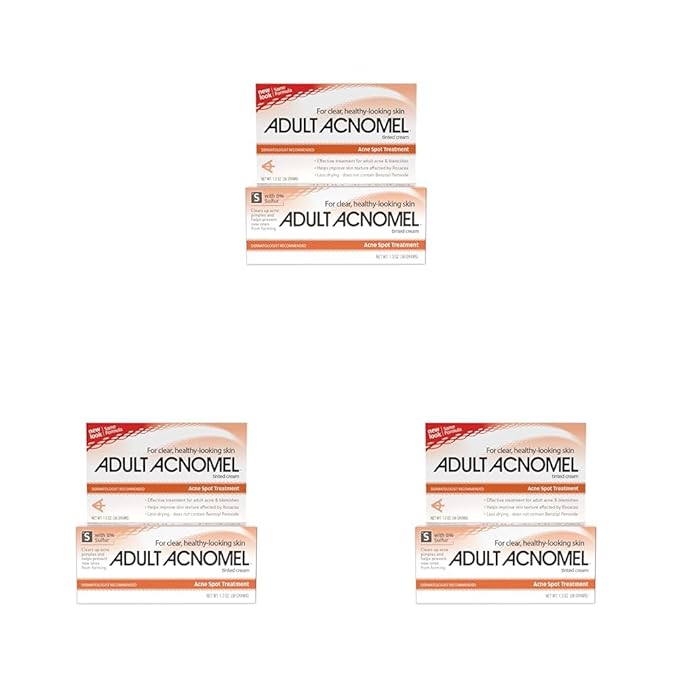 Adult Acnomel Acne Medication Cream, 1.3 Ounces (Pack of 3)