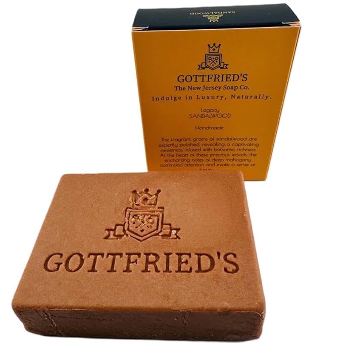 Sandalwood, Handcrafted Soap, sandalwood are expertly polished, Moisturizing Bar Soap For Men (3 Pack)