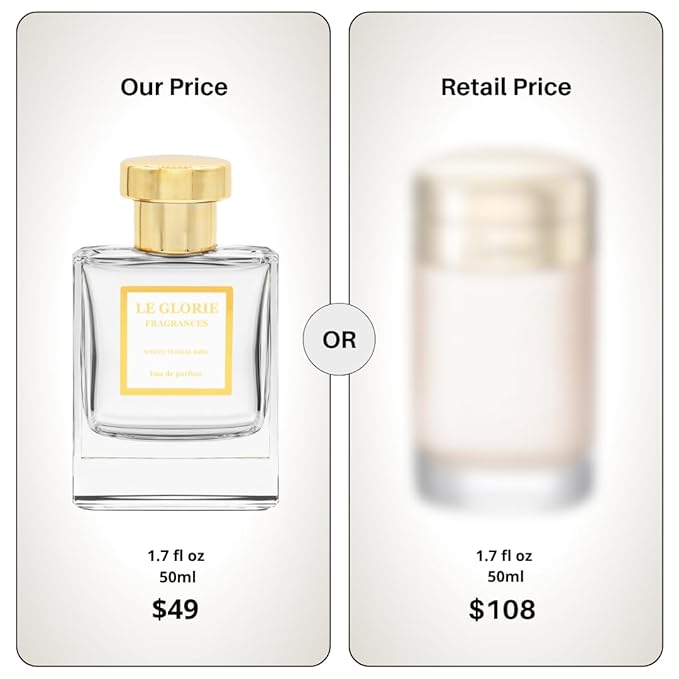 Inspired by C*RTIER Baiser Volé Eau de Parfum, White Floral Kiss EDP, Long Lasting 12-14 Hours Perfume Spray for Women, All Skin Types, Cruelty Free - 1.7 fl oz 50ml