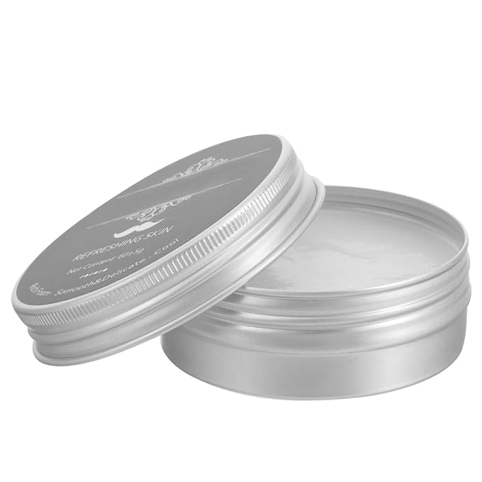 FOMIYES Men Shaving Soap Bar Mint Shave Soap for Beard Peppermint Shaving Cream Alternative Travel Size 2.75 Inch Lightweight