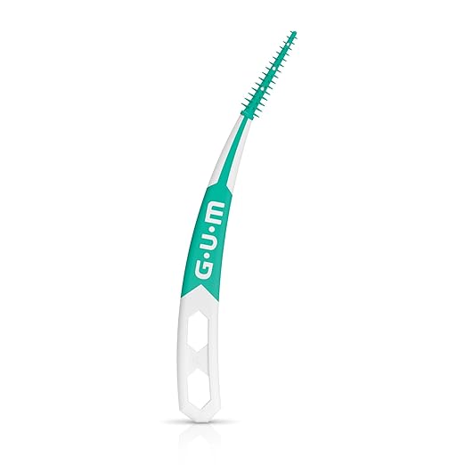 GUM Soft-Picks Advanced, Easy to Use Dental Picks for Teeth Cleaning Health, Disposable Interdental Brushes with Convenient Carry Case, Dentist Recommended Dental Picks, 90 Count (Pack of 3)