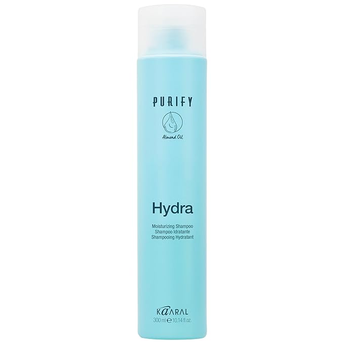 Kaaral Purify Hydra Moisturizing Shampoo - Natural Hydrating Care for Dry or Color Treated Hair - Safe for Women and Men - Softens and Revives Hair - Professional Quality Formula - 300ml