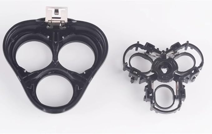 Electric Shaver Accessory, 3D Corded Shaver Blade Rack, Replaceable Shave Head Holder,Easy Assemble,Plastic Bottom and Up Shave Blade Rack for VST-009