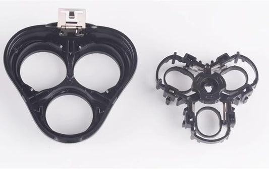 Electric Shaver Accessory, 3D Corded Shaver Blade Rack, Replaceable Shave Head Holder,Easy Assemble,Plastic Bottom and Up Shave Blade Rack for VST-009