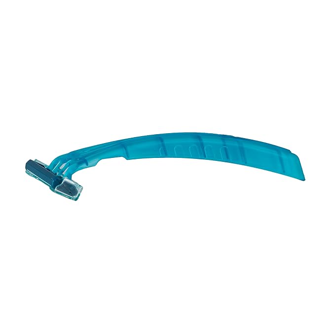 DawnMist Triple Play Personal Razor with Lubricating Strip Single Edge Triple Blade Teal 10 per Box DR3886